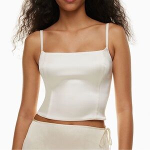 Aritzia Wilfred Lovefest Satin Bustier